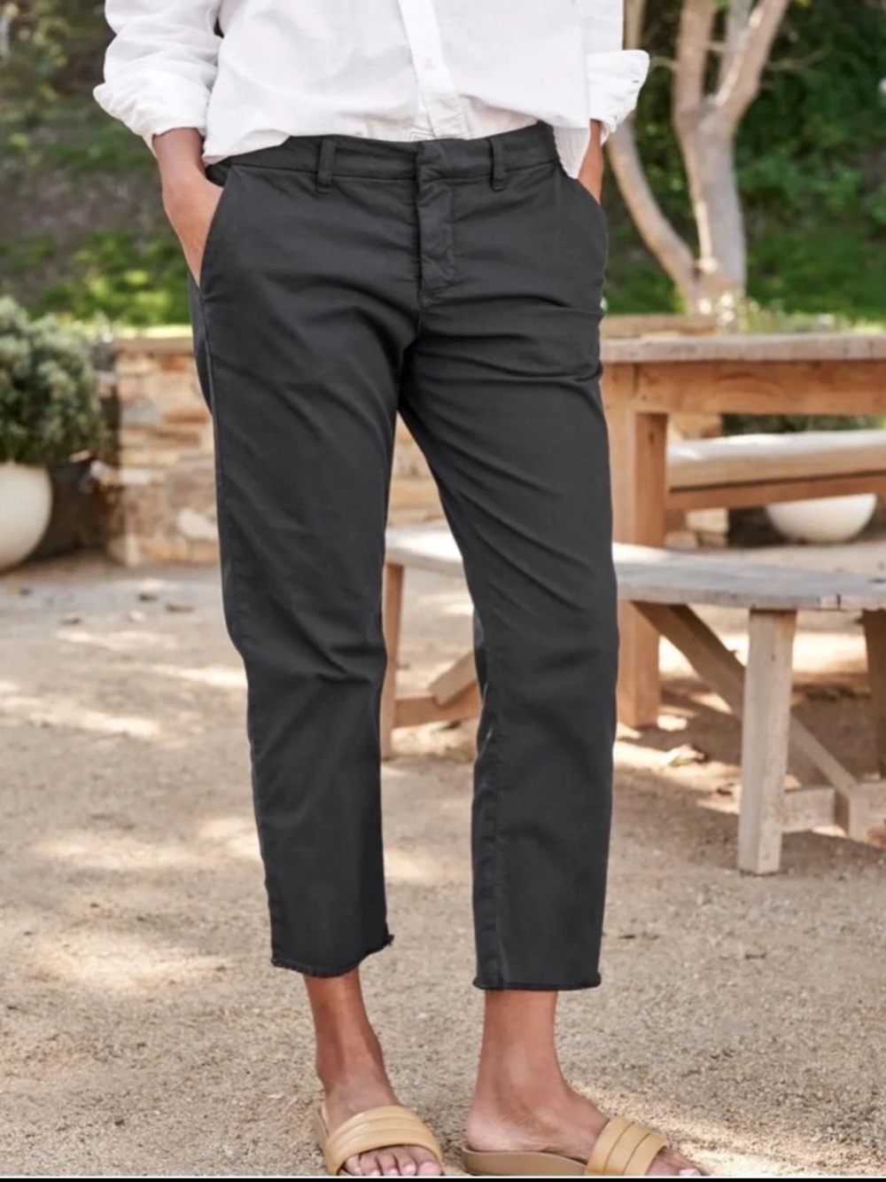 Frank & Eileen Wicklow Pants in Washed Black Size 10